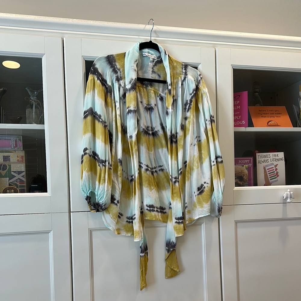 EUC Young Fabulous & Broke Oversized Tie-Front Kimono/Cover-Up XS